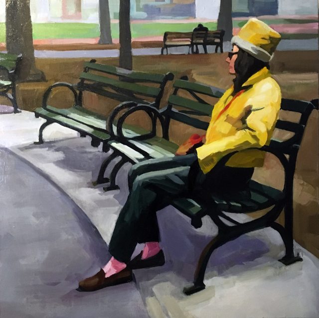 Woman in Yellow Jacket
