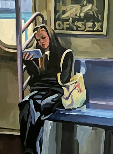 Young Girl on a Train