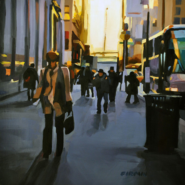 Early Morning, East 23rd, painting by Lisbeth Firmin