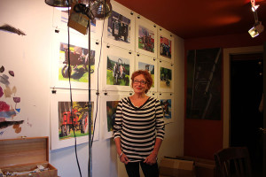 Lisbeth Firmin in her studio, photo by J.N. Urbanski