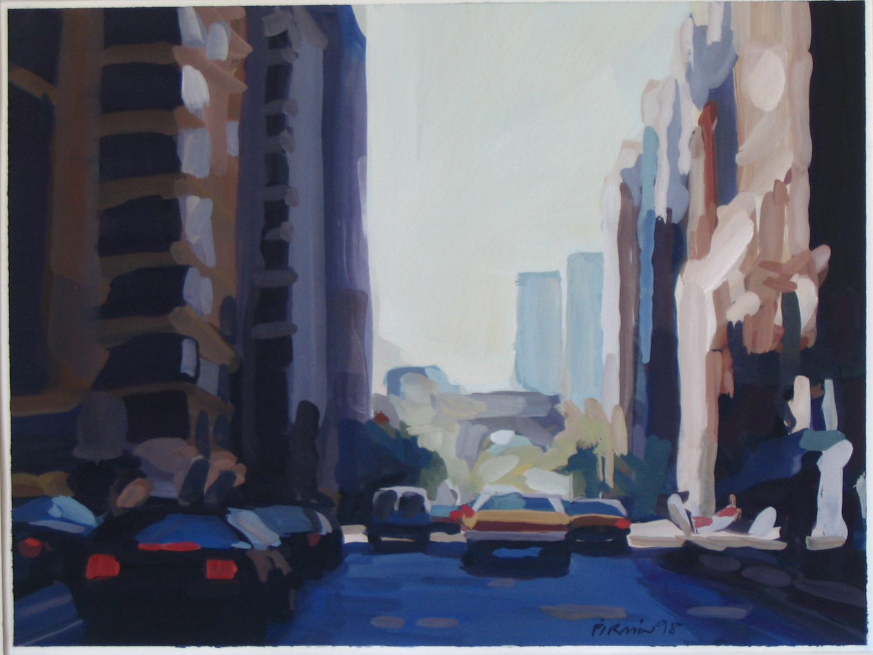 Lower Fifth Ave. gouache